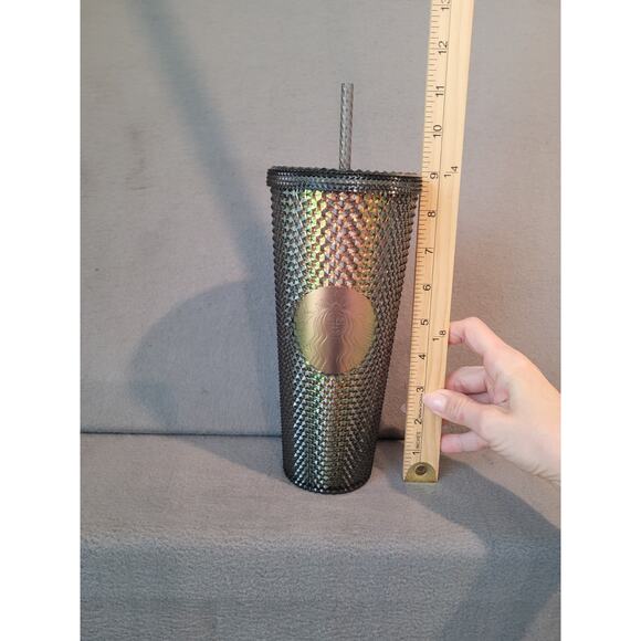 Starbucks 20 Unicorn Black Iridescent Studded Tumbler Venti Limited Edition, NWT - Picture 8 of 11